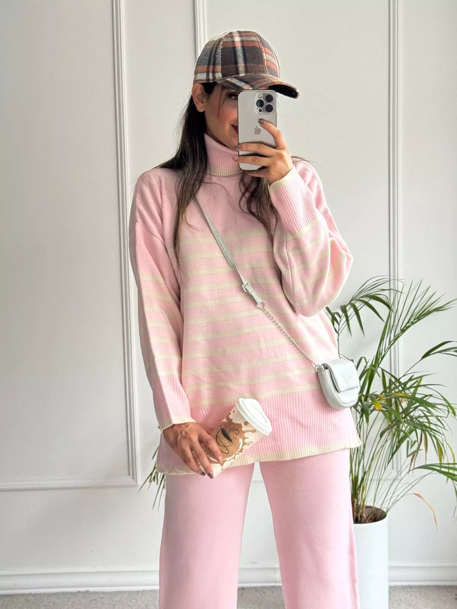 ست مانتو شلوار بافت نیکی